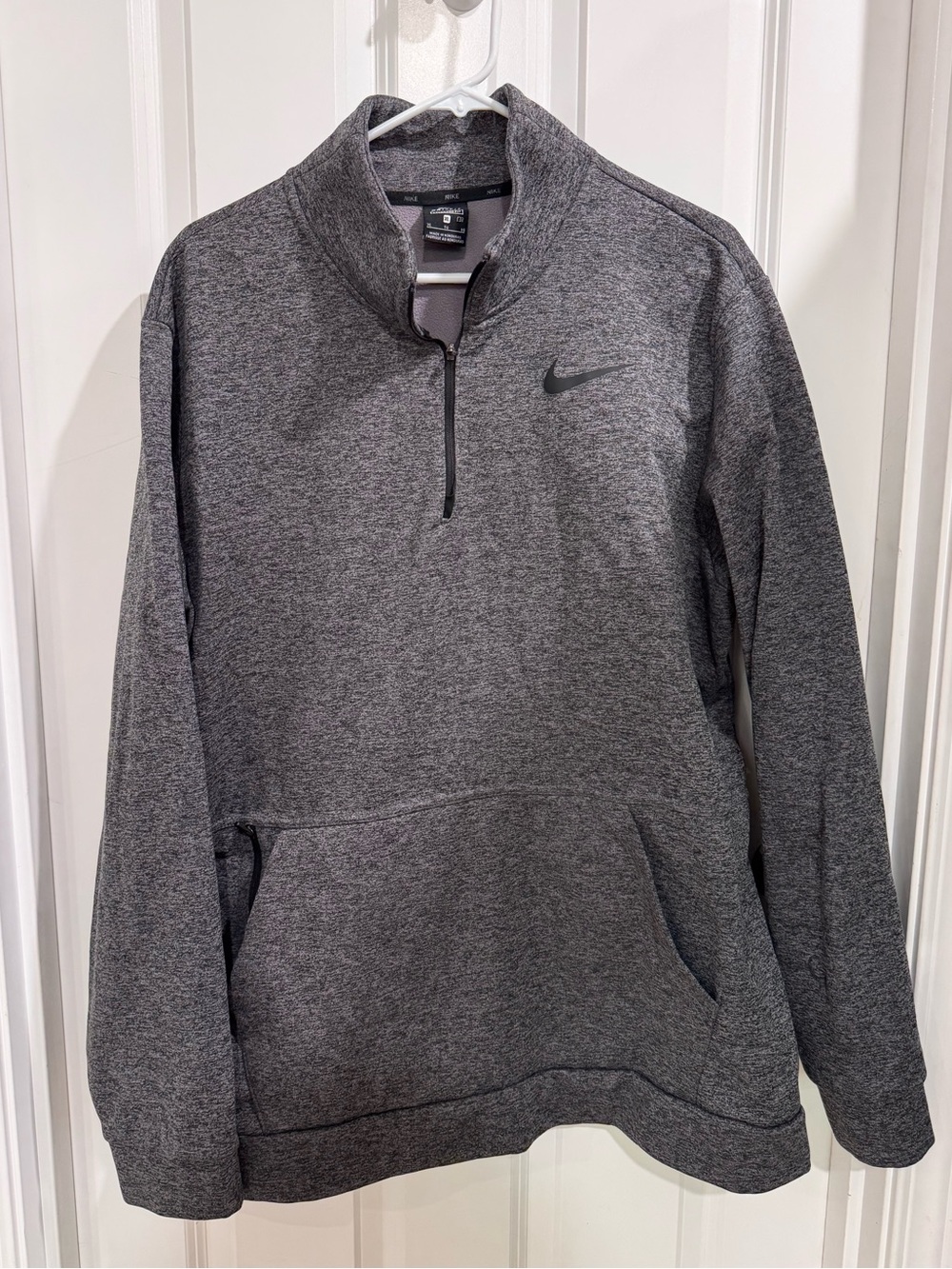 Nike Dri-Fit Men’s Dark Gray Quarter-Zip Performance Pullover